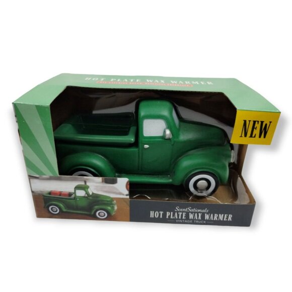 ScentSationals Green Retro Style Truck Hot Plate Wax Warmer New in Box - Picture 2 of 8